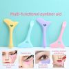 Eyeline Aid Eyeline, Stencils Silicone, Eyebrow Pencil Stencil Reusable Smoky Eyeshadow Multifunctional Eye Makeup Tool Kit, Quick Stencil Aid Eyeline