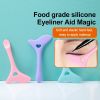 Eyeline Aid Eyeline, Stencils Silicone, Eyebrow Pencil Stencil Reusable Smoky Eyeshadow Multifunctional Eye Makeup Tool Kit, Quick Stencil Aid Eyeline